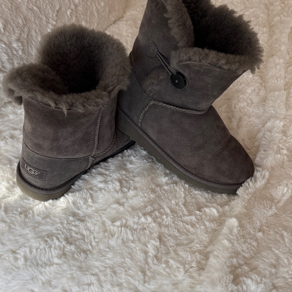 UGG Charcoal Shearling Boots